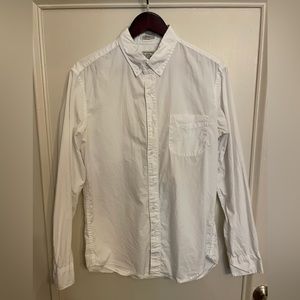 MUST GO - J Crew - Stretch Cotton White Button Down - Size Medium